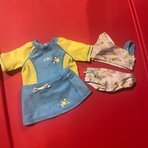 American Girl Just Like You 4 Piece Swimsuit Set